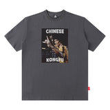 Men T Shirt Loose Short Sleeve T-shirt Male and Female Personality Printed Cotton round Neck