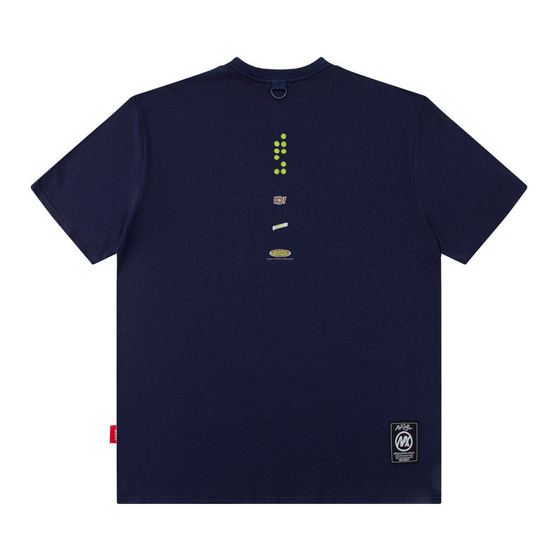 Men T Shirt Street Letter Print Short-Sleeve T-shirt Men's Loose Casual Couple