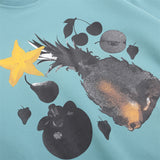 Men Hoodie Printed Crew Neck Sweatshirt Men's Loose Casual Spring and Autumn