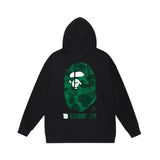 Bathing Ape Hoodie Autumn/Winter Letter Print Loose Hoodie Pullover Ape Sweater