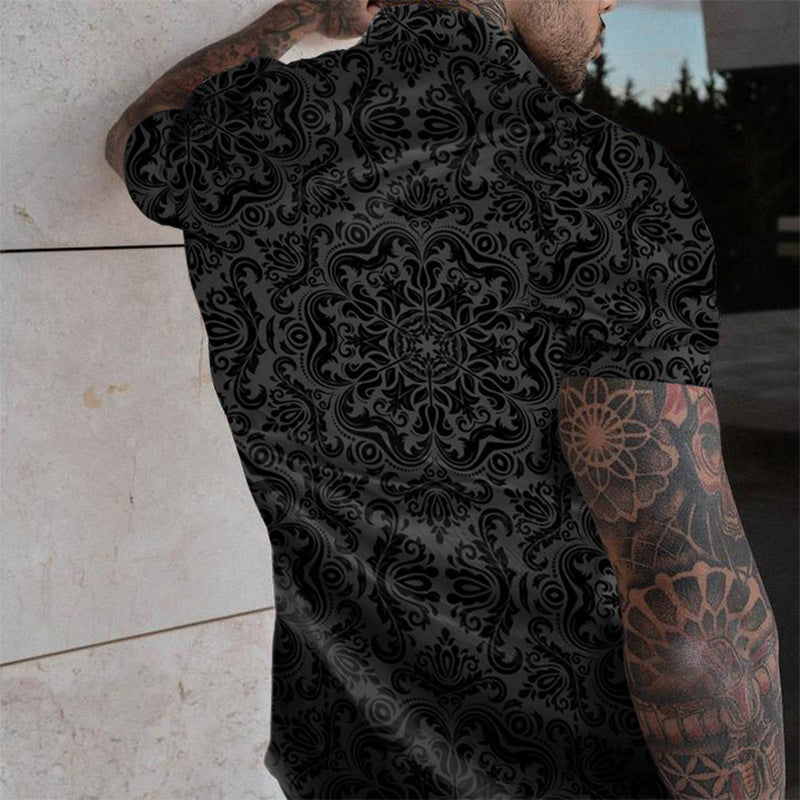 Men Co-Ords Short Sleeve Thin Summer Men's Suit Casual Two-Piece Suit