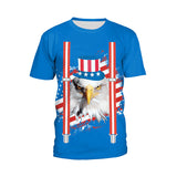 National Flag Day T Shirts Printed Outdoor All-Matching Short Sleeve T-shirt