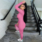 Women Jumpsuit Winter Women's Zipper Tight Sports Jumpsuit Women