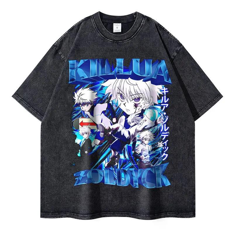 Anime Hunter x Hunter T-shirts Vintage Washed Phantom