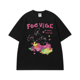 Men T Shirt Letter Printed Cotton Short-Sleeved T-shirt Men's Summer Loose