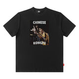 Men T Shirt Loose Short Sleeve T-shirt Male and Female Personality Printed Cotton round Neck