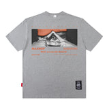 Men T Shirt Cartoon Printed Short-Sleeved T-shirt Men and Women Street Cotton Casual