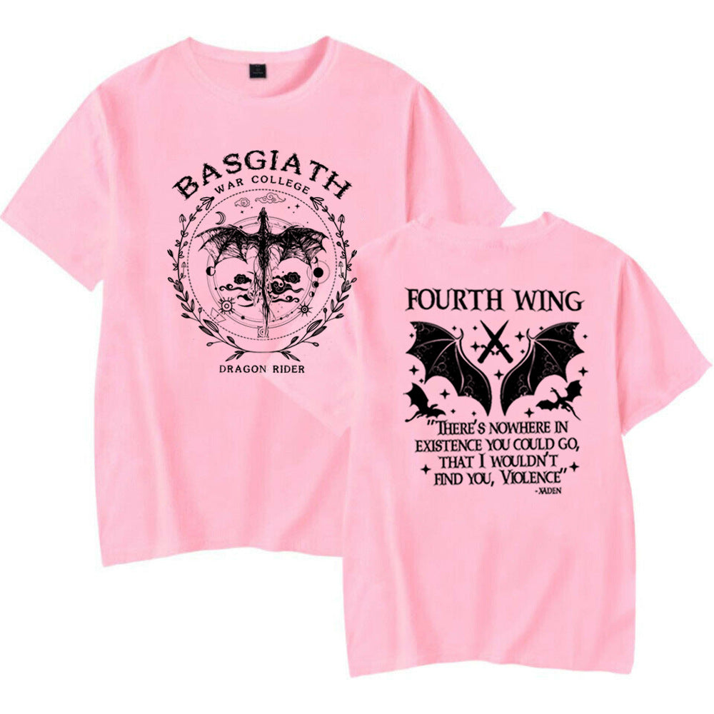 Basgiath War College 2Sided Print T-Shirt Fourth Wing