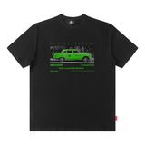 Men T Shirt Cartoon Printed Short-Sleeved T-shirt Men and Women Street Cotton Casual