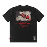 Men's T Shirt Letter Short Sleeve T-shirt Men's and Women's Loose Top