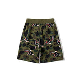 Bathing Ape Shorts Baby Boy and Girl Summer Deformation Shark Head Camouflage Stitching Camouflage Shorts Casual Fifth Pants