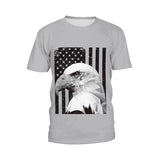 National Flag Day T Shirts Printed Outdoor All-Matching Short Sleeve T-shirt