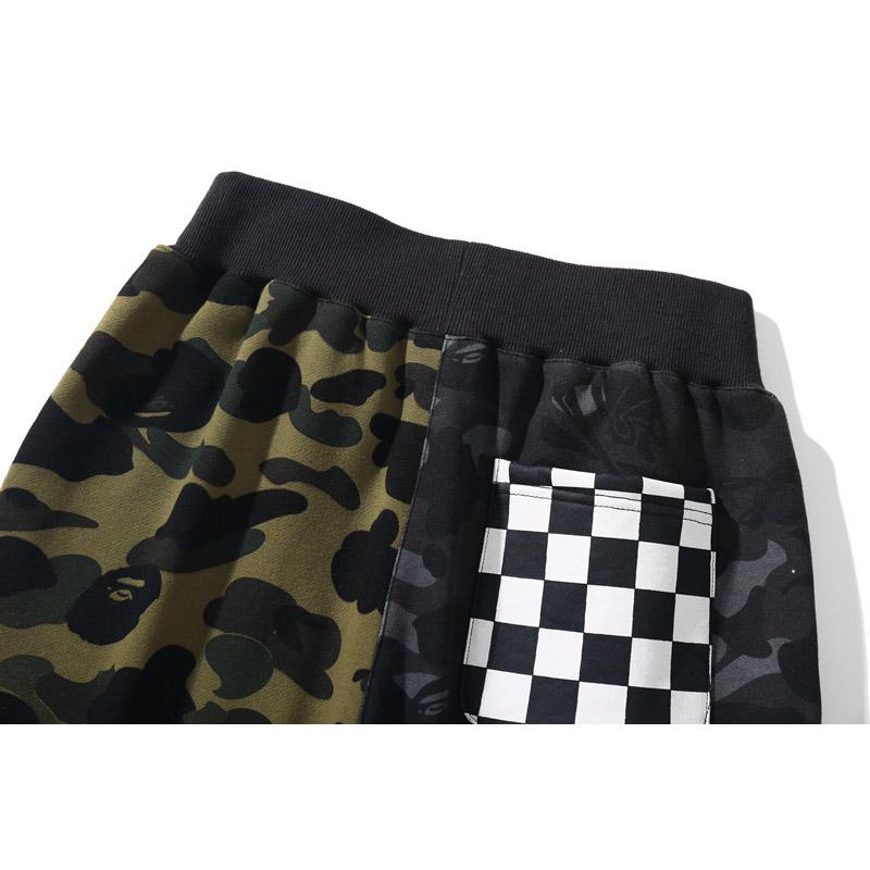 Bathing Ape Shorts Casual Pants Letter Print Cotton Fifth Pants Youth Popularity Straight Mid-Rise Pants