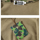 Bathing Ape Hoodie WGM Alphabet Patch Ink Pattern Camouflage Hooded Sweater Jacket