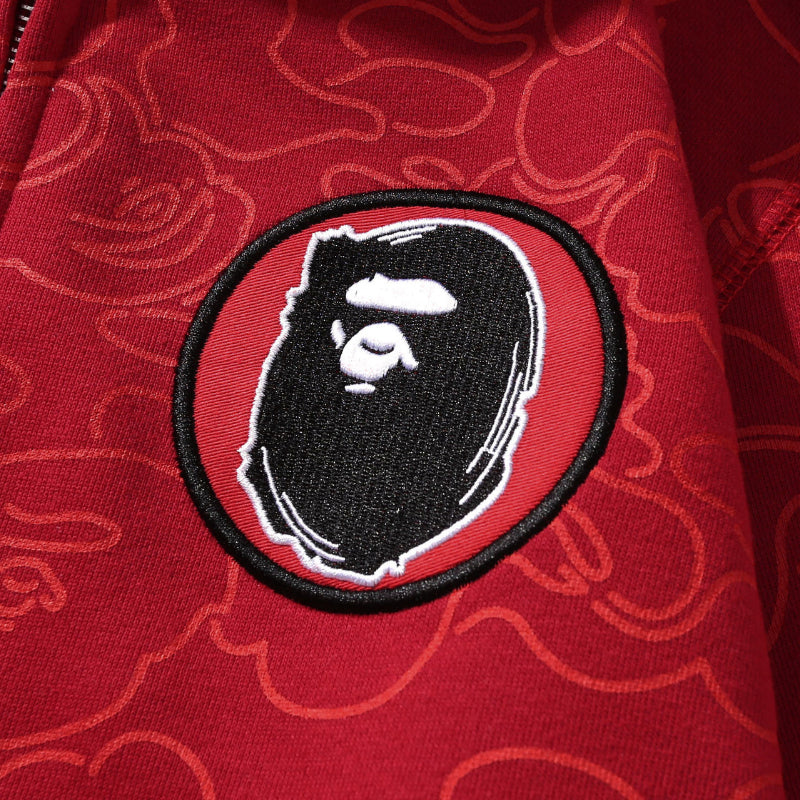 Bathing Ape Hoodie Autumn/Winter Camouflage Shark Hooded Cardigan Sweater Jacket