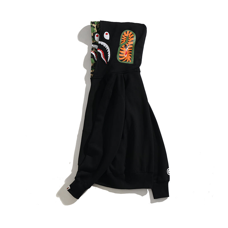 Bathing Ape Hoodie Camouflage Cardigan Men's and Women's Sweater Hoodie Coat