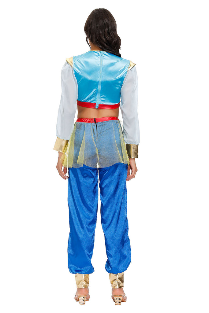 Arabian Nights Theme Dress Halloween Princess Jasmine Dancer Performance Costumes