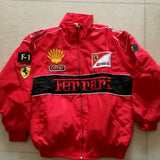 F1 Racing Suit Racing Suit Preppy Style Casual Cotton-Padded Clothes Car Autumn and Winter Clothing Embroidery