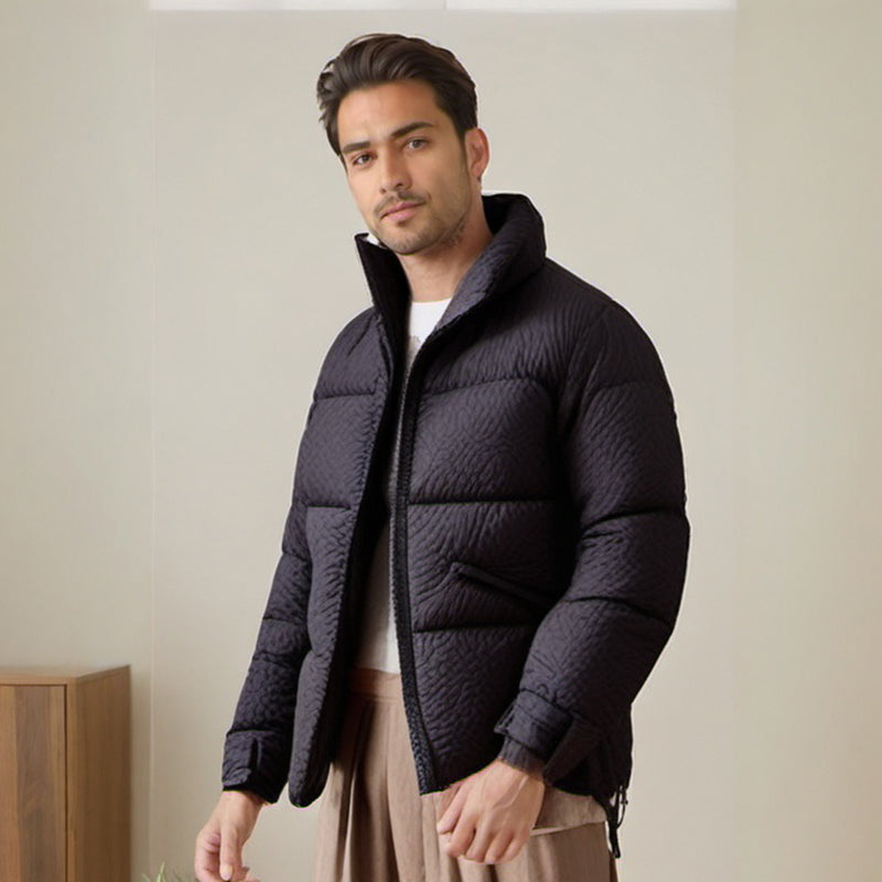 Men Jacket Winter Cotton-Padded Outerwear Coat