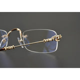 CHH Chrome Hearts Glasses Frameless Glasses Frame Vintage Ultra Light Myopia Glasses Frame
