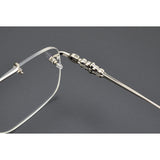 CHH Chrome Hearts Glasses Fashion Double Beam Frameless Myopia Glasses Frame