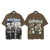 Godspeed men's youth t-shirt - short sleeve, washed print, 100% cotton, american retro style