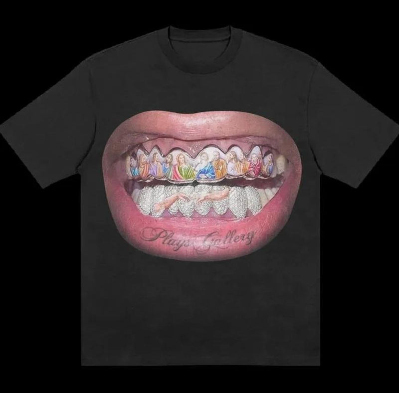 Y2K Harajuku t shirts man vintage Gothic print pattern Hip