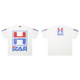 Hip-hop streetwear short sleeve tee - 100% cotton street print
