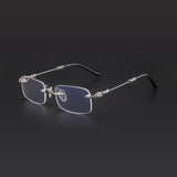 CHH Chrome Hearts Glasses Frameless Ultra Light Pure Titanium Myopia Anti-Blue Retro Glasses Frame