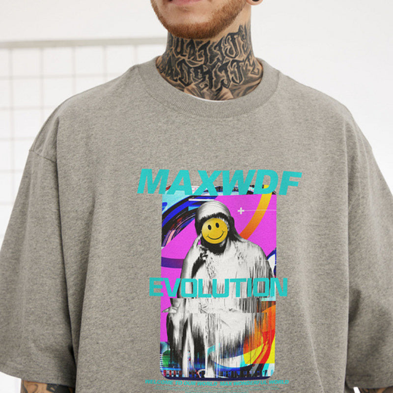 Men T Shirt Short Sleeve T-shirt Men and Women Loose