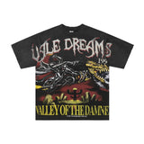 Men's t-shirt with rhinestone print, 100% cotton print