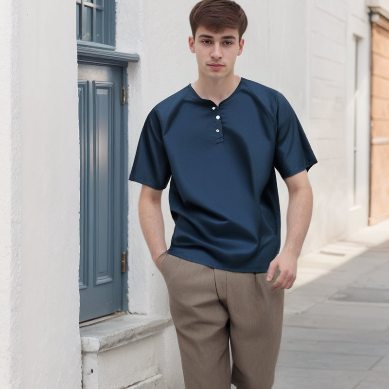 Men's T-shirt Short-Sleeved T-shirt Men's and Women's Loose