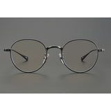 CHH Chrome Hearts Glasses Collection Versatile Vintage Round Engraved Pure Titanium Myopia Glasses Frame