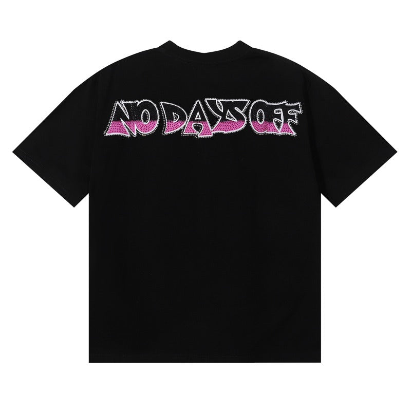 American cross-border life hustlers trendy brand hip hop printed pure cotton t-shirt 250g