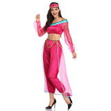 Arabian Nights Theme Dress Halloween Sexy Lamp of Aladdin Arabian Princess Stage Costume