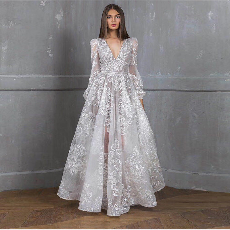 Slutty Wedding Dress Dress Embroidered Wedding Dress Evening Gown
