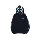 Bathing Ape Hoodie Shark Sweater Reflective Color Ape Head Coat Hooded Hoodie