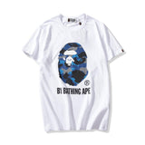 Bathing Ape T Shirt Colorful Avatar Print Male and Female Couples Wear Youth Casual Top