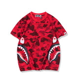 Bathing Ape T Shirt Summer Camouflage Youth Couple Wear Short Sleeve