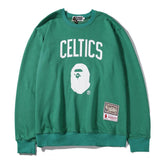 Bathing Ape Sweatshirts Autumn and Winter Fashion Brand round Neck Pullover Team Crew Neck Pullover Sweatshirt Bottoming Shirt