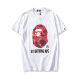 Bathing Ape T Shirt Colorful Avatar Print Male and Female Couples Wear Youth Casual Top