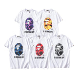 Bathing Ape T Shirt Colorful Avatar Print Male and Female Couples Wear Youth Casual Top