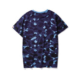 Bathing Ape T Shirt Spring and Summer Short-Sleeved T-shirt Printed Men's and Women's Fashion All-Matching