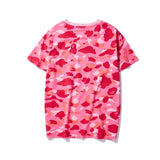 Bathing Ape T Shirt Spring and Summer Short-Sleeved T-shirt Printed Men's and Women's Fashion All-Matching