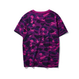 Bathing Ape T Shirt Spring and Summer Short-Sleeved T-shirt Printed Men's and Women's Fashion All-Matching