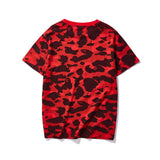 Bathing Ape T Shirt Spring and Summer Short-Sleeved T-shirt Printed Men's and Women's Fashion All-Matching