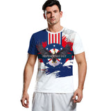 National Flag Day T Shirts Summer Menswear Independence Day Printed Casual T-shirt