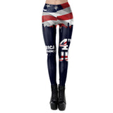 National Flag Day Leggings Multicolor Printing Sports Tight Stretch Leggings