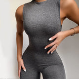 Women Jumpsuit Women's Spring Clothing Sleeveless Slim Fit Bodysuit