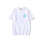 Bathing Ape T Shirt Back Printing Men and Women Fashion Short Sleeve Top